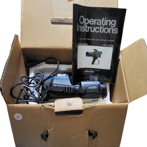Panasonic Color Video Camera PK-450B Japan W/ Box Manual Untested For Parts - Picture 2 of 22