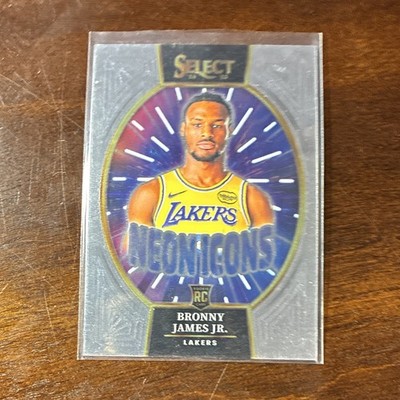 2024-25 Panini Select - Neon Icons Bronny James #2 Silver Prizm (RC)