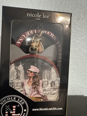 Nicole Lee cat ears coin purse O-ring wristlet & keychain