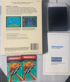 INTELLIVISION 2 GAME LOT MISSION X CIB & SEA BATTLE CIB VGC CLEANED & TESTED