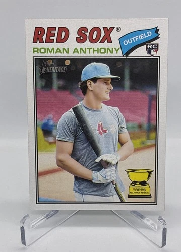 2026 Topps Heritage Roman Anthony Red Sox #86 Image Variant Rookie Card RC