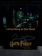 Lenny Henry Signed Dre Head Harry Potter 8x10 Photo