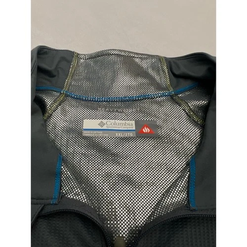 Columbia Men’s XXL Omni-Heat Reflective Half-Zip Thermal Baselayer Pullover Gray image 3