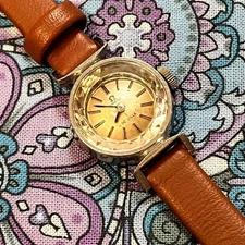 OMEGA De Ville Manual Wind Watch Antique Vintage Ladies Classic Dress Used