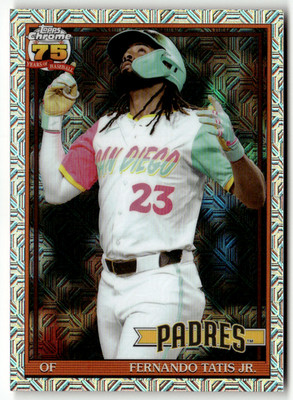 2026  Topps  Chrome 75 Years MLB  No. 91C-55  Fernando Tatis Jr.  Mojo