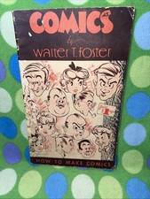 Vintage Walter T Foster Booklet How To Draw Comics Rasmusson