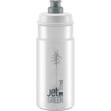 Elite Jet Green 550ml Water Bottle Clear Cycling Hydration Drinks