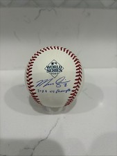 Marcus Semien 23 WS Champs Autographed Official 2023 World Series Baseball - BAS
