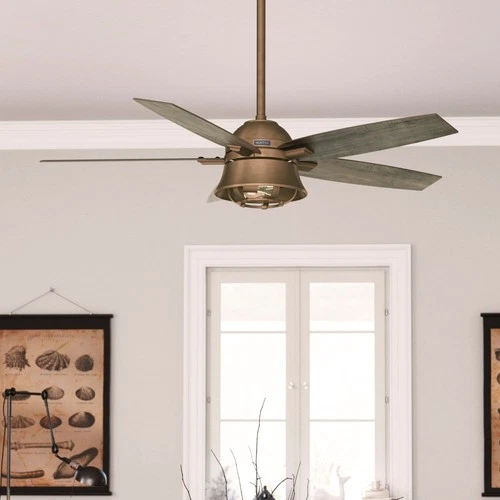 Hunter 52 inch Hampshire Ceiling Fan LED Light Remote Control Rustic Farmhouse - Picture 7 of 12