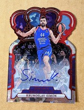 2023-24 Crown Royale Euroleague Krunoslav Simon #53 Red Crystal Auto 09/99