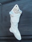 Lladro Baumschmuck - "Baby im Weihnachtsstrumpf" - wunderschön