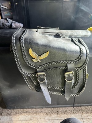 Willie & Max Black Magic Series Saddle Bags And Handle Bar Bag
