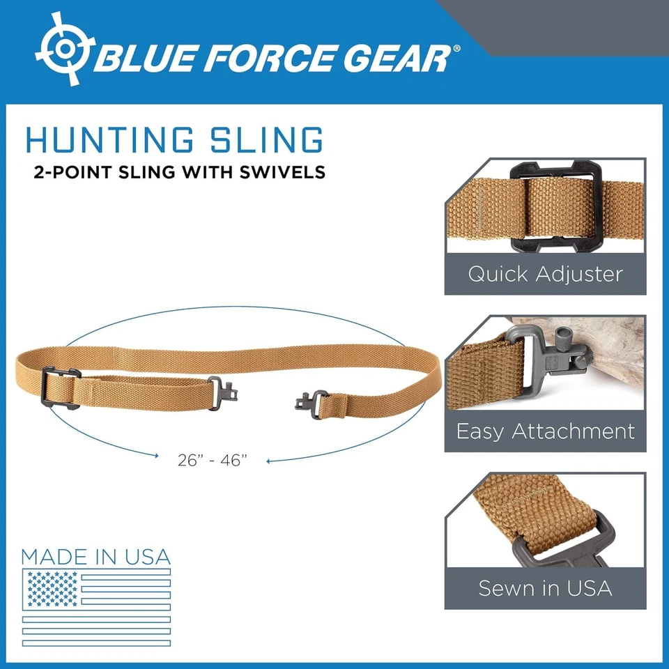 Eslinga de caza Blue Force Gear - Arnés de transporte universal fácil de instalar - Foto 2 de 4