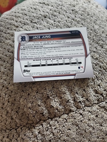 2023 Bowman Chrome Jace Jung BCP-53 Prospect - Picture 2 of 2