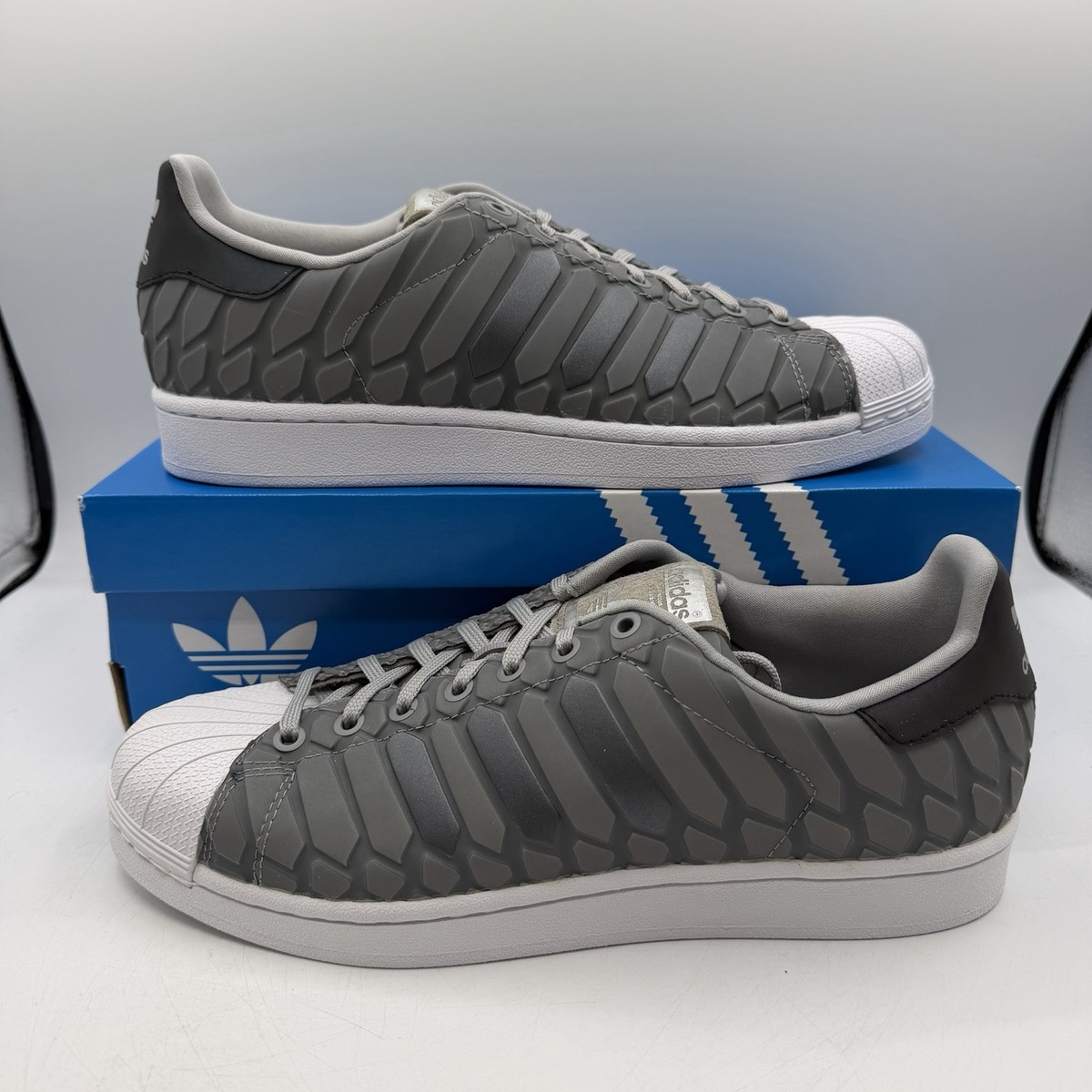 Adidas Superstar Shoes Mens 11 Onix Grey Xeno Reflective  display picture 1