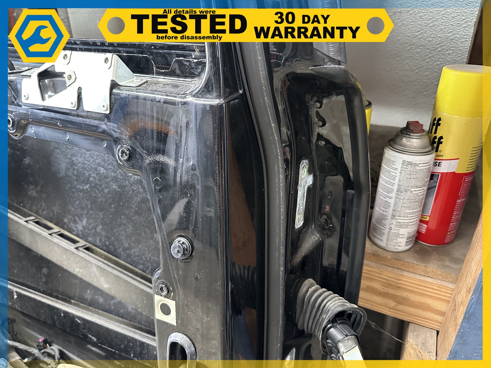 06-12 BENTLEY Flying Spur REAR LEFT DRIVER SIDE DOOR SHELL Black OEM