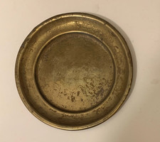 Alter  Messing Teller sehr klein&nbsp; ca. 10 cm Sammlerst&uuml;ck