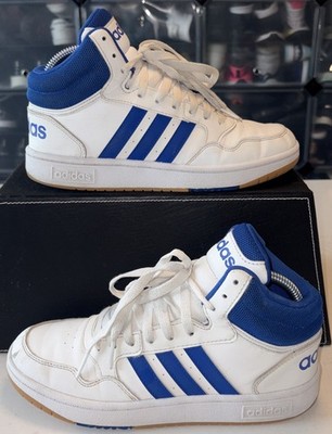 Adidas Forum Mid White And Blue Men's Size 5 (C-B2)