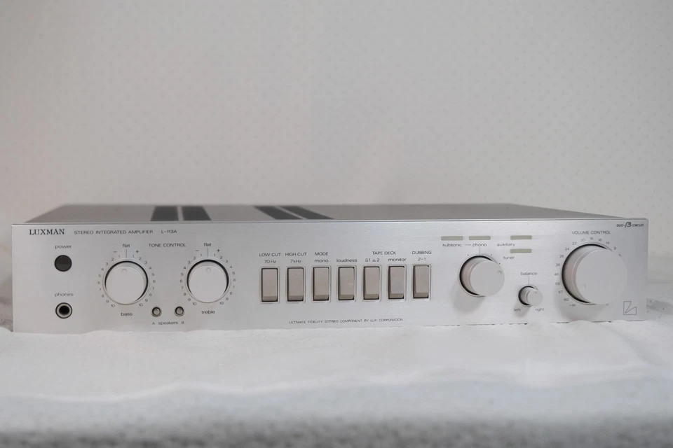 Luxman L-113A Stereo integrated amp Silver Separate HiFi VGC Phono Warranty - Image 2 of 4