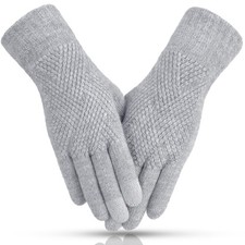 Guantes de invierno para mujer con pantalla t ctil de punto t rmico c lido