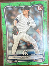 Topps 2025 Bowman Max Fried Yankees Green Parallel #40/99 Baseball Card