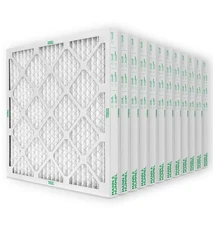 16x16x2 MERV 8 Pleated Air Filters by Mann+Hummel. Case of 12.
