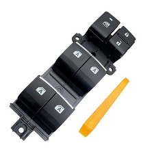 Driver Side Power Window Switch with Ice Blue Backlit Buttons Pry Tool for ...