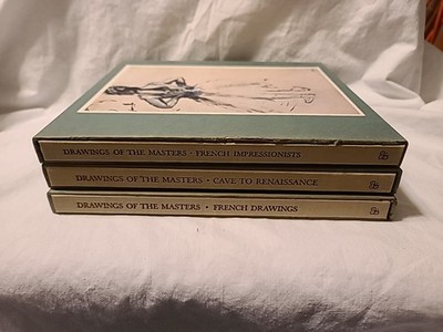 Drawings Of The Masters Set of 3 by Shorewood Publishers (HC 1960s)
