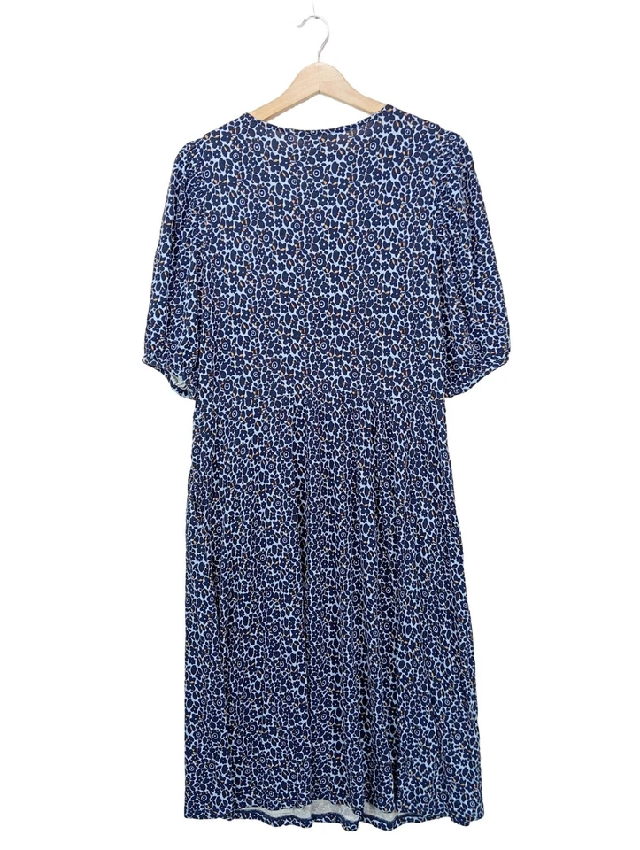 BODEN Robe à manches courtes Dames Robe T EU 44 bleu-jaune primevère - Photo 2/4