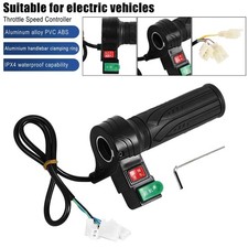 Accelerator Throttle Handle Grip Electric Bike Scooter Bicycle Speed Controller