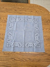 Vintage bandana 1990's, denim classic design Made in USA Wamcraft