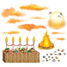 Beistle Luau Sunset Props Party Supply Decoration