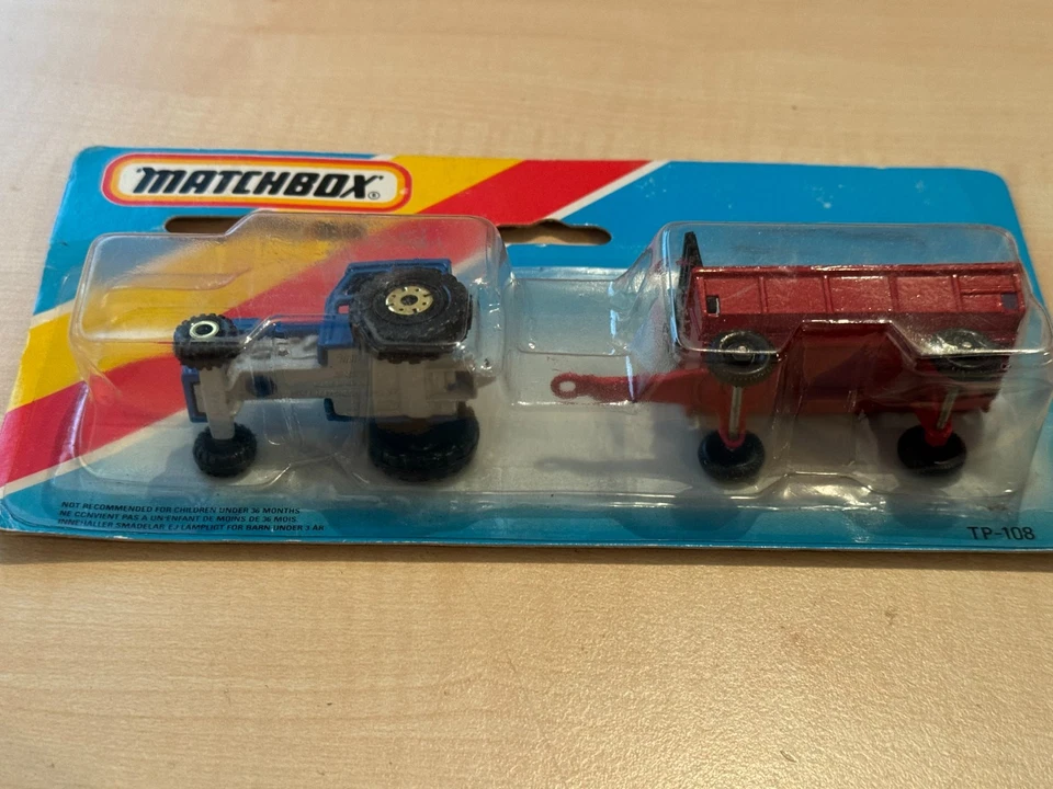 Matchbox Superfast Two Pack, TP-108, Ford Traktor & Hay Trailer, OVP, 1983 - Bild 4 von 4