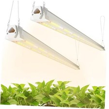 2 Pack 4FT LED Grow Light, 40W 250W Equivalent , 2 Pack-Red White Spectrum