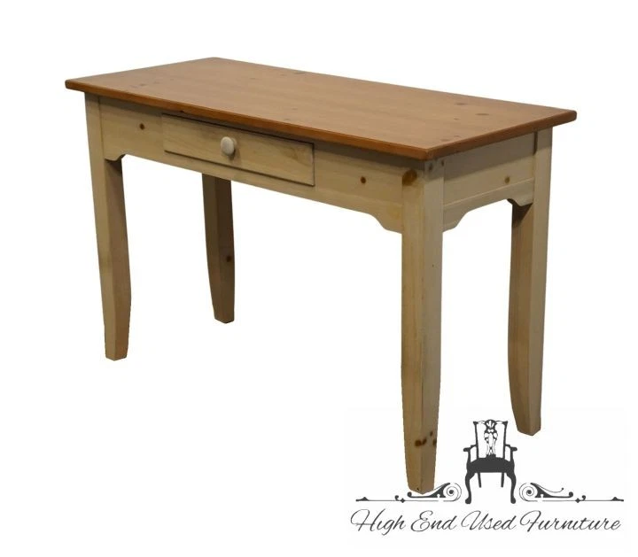 BROYHILL FURNITURE Solid Knotty Pine Farmhouse Country Style 48" Accent Sofa ... - Image 2 of 4