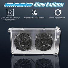 For 1970-1974 Cadillac Deville Eldorado Fleetwood 4 Row Radiator Shroud Fan Kit