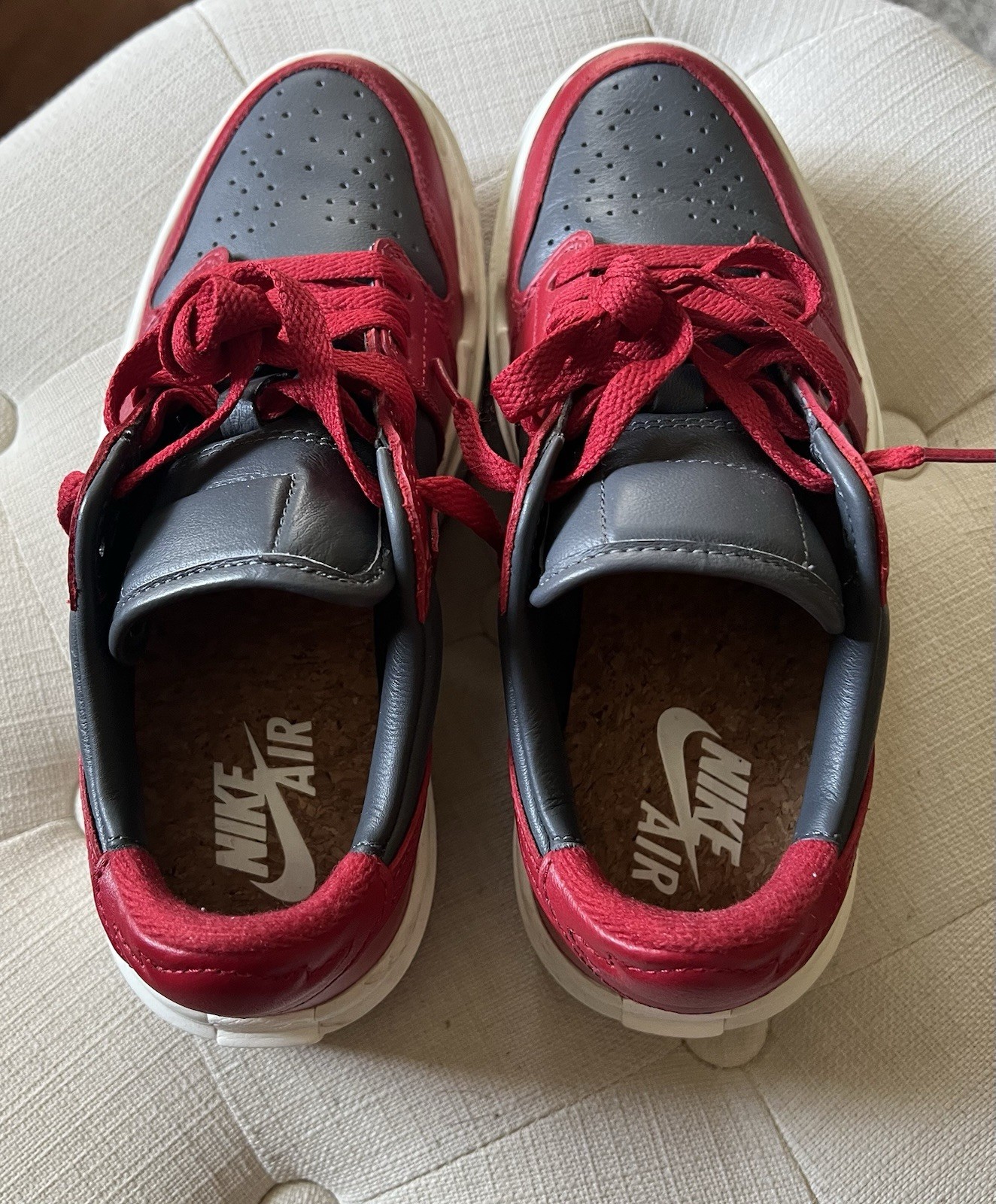 Nike Air Jordan 1 Elevate Low Platform Red & Grey DH7004-006 Women’s Size 5.5 thumbnail 4