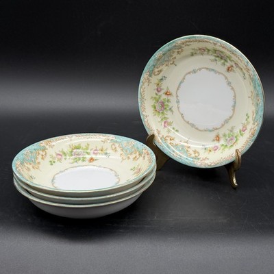 Antique Noritake Morimura Set Of 4 Dessert Bowls 5.25  Made In Japan