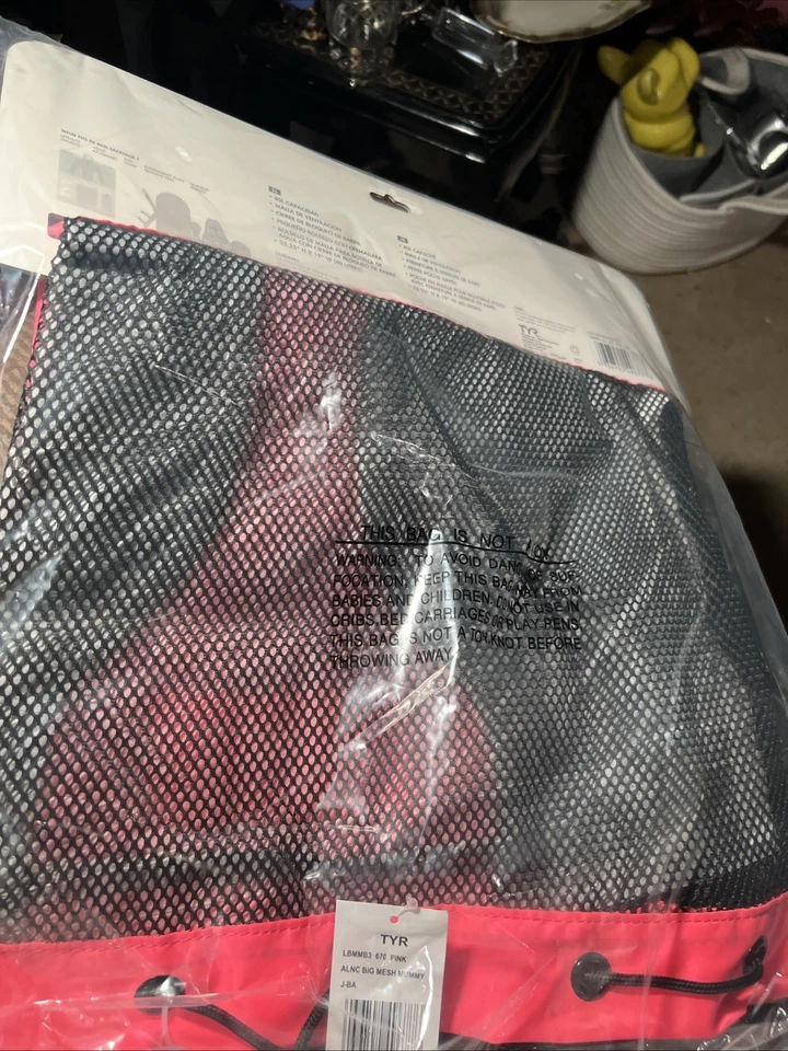Mochila TYR Alliance Big Mesh Mummy 40L rosa fluorescente Foto 2 de 2
