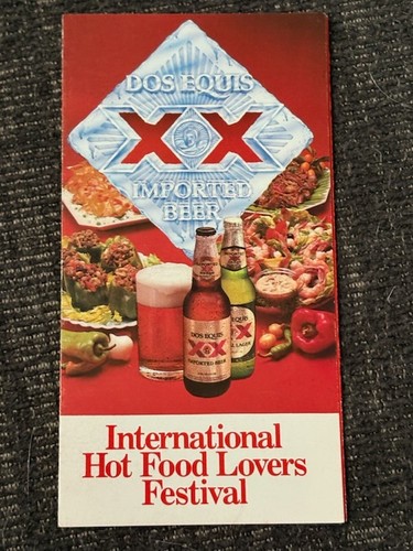 Dos Equis International Hot Food Lovers Festival Brochure