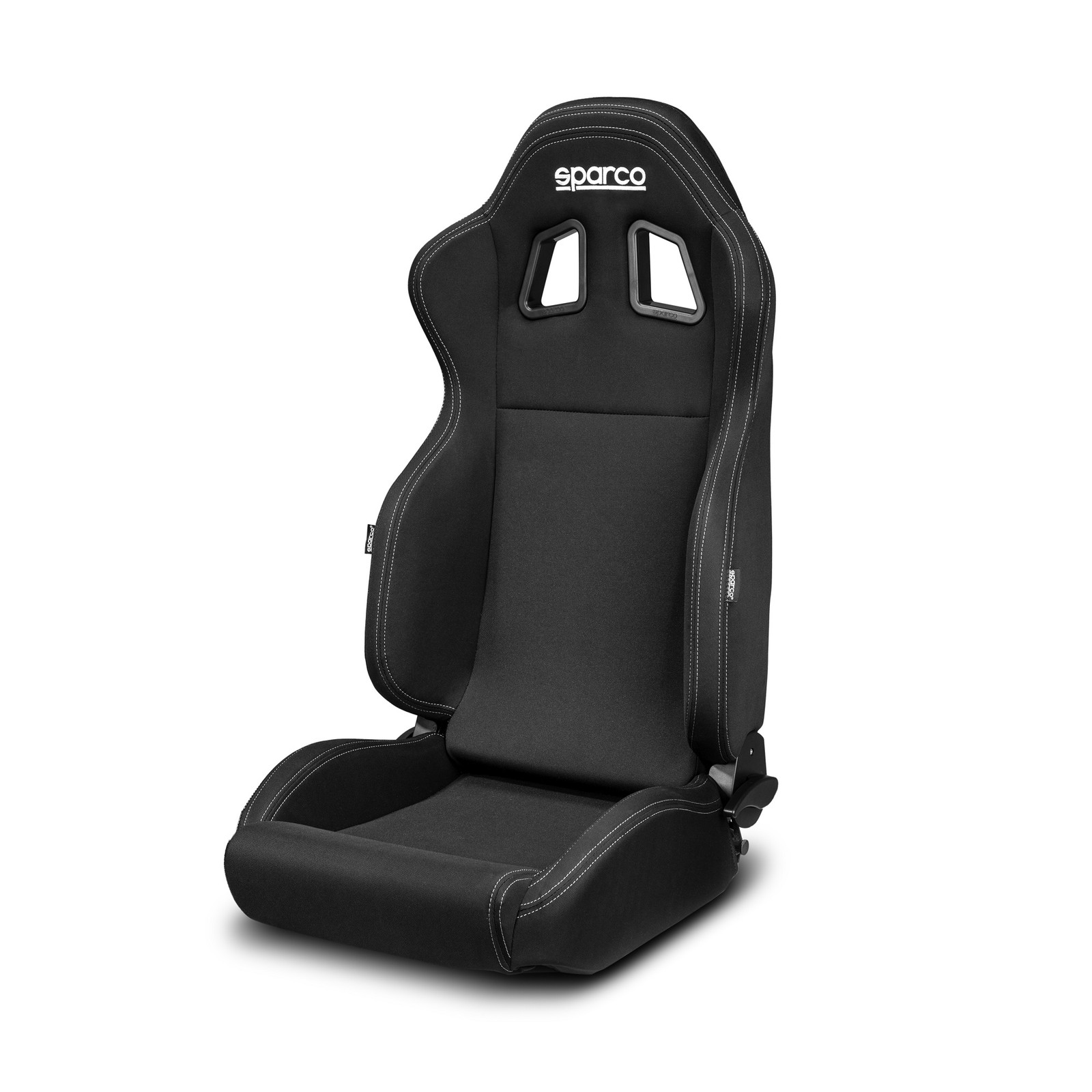 Sparco R100 Performance Car Bucket Seats (Black) - Adjustable / Base Mounted