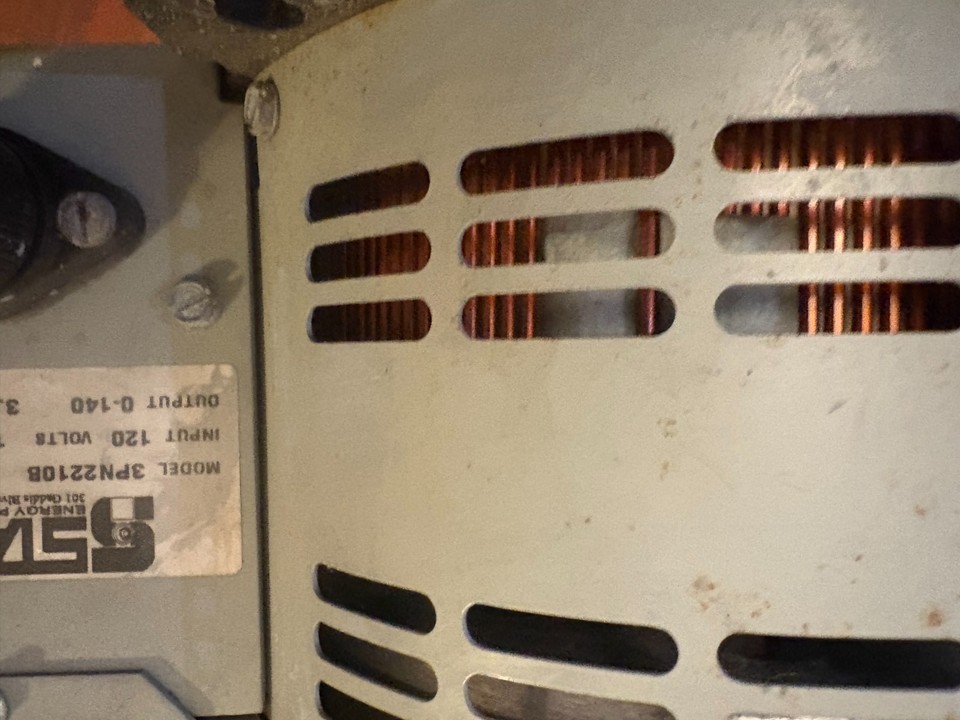 Staco autotransformer - variable transformer - variac -3PN221B 22amp ...