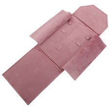 Velvet Necklace Jewelry Display Folder - Travel Necklace Organizer Jewelry