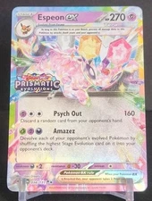 Espeon ex - (Prismatic Evolutions Stamp) 034/131 -- Pokemon TCG