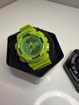 CASIO G-SHOCK GA-110RG Hyper Colors Green Analog-Digital Watch -Battery Replaced