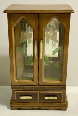 Large Vintage Gunther Mele Wooden Music Box Dresser Jewelry