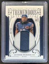 2025 Panini National Treasures Luther Burden III Tremendous RC Patch #/99 Bears