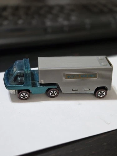 Original Red Line Hot Wheels Green The Heavy Weights Van Lines lot Teal