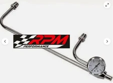 Holley STREET AVENGER Chrome Fuel Line Carburetor Carb 570 670 770 870 GAUGE