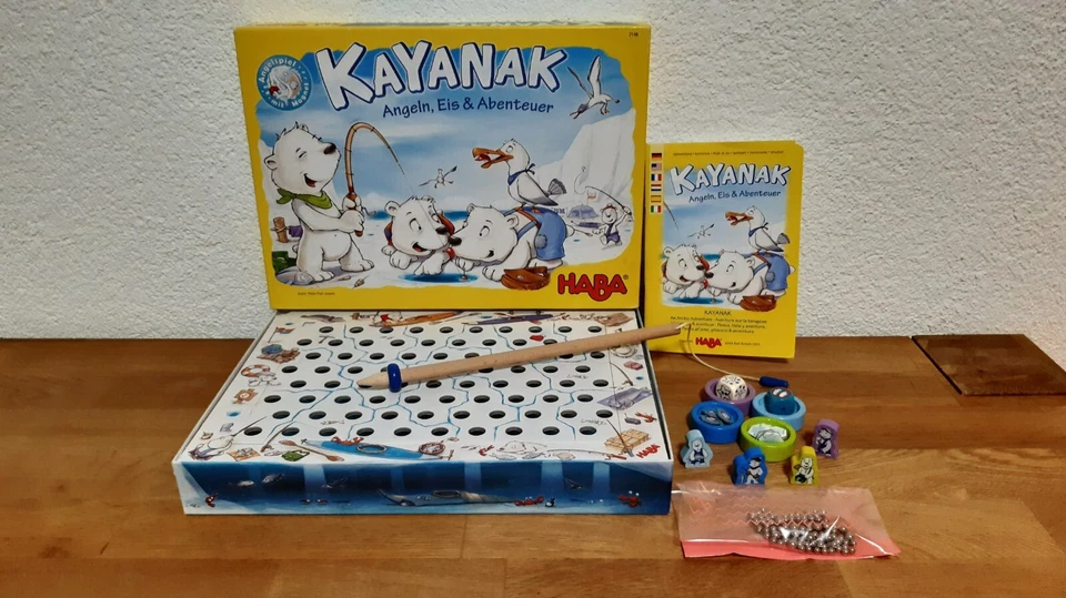HABA Spiel Kayanak Angeln, Eis und Abendteuer Spiel Brettspiel  - Bild 3 von 4